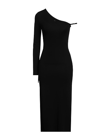 COURRÈGES Midi dress Black 96% Viscose, 4% Elastane