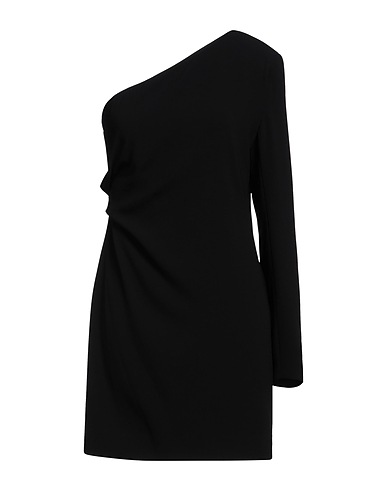 RAG & BONE One-shoulder dress Black 82% Triacetate, 18% Polyester