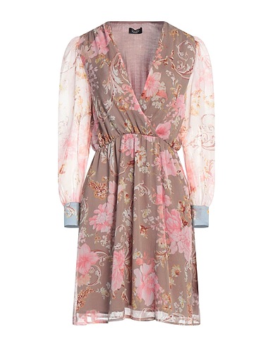 LIU •JO Short dress BETTER Khaki 100% Polyester