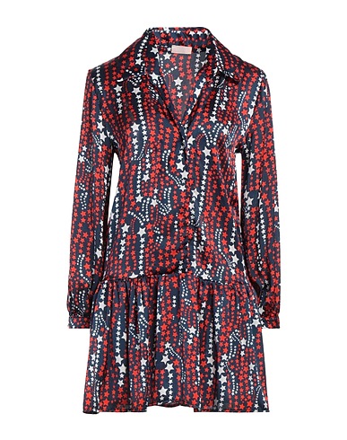 LIU •JO Shirt dress Navy blue 100% Polyester