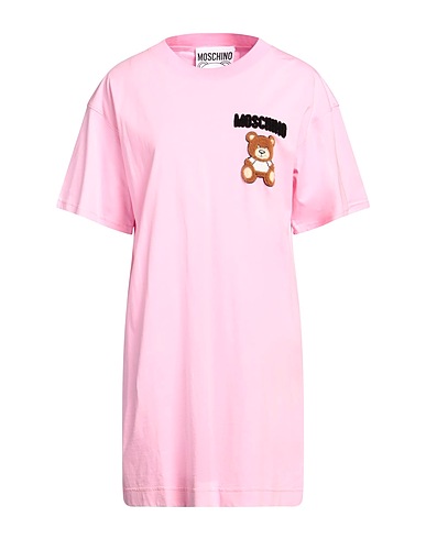 MOSCHINO Vestito corto Rosa 100% Cotone, Poliammide, PVC - Polivinilcloruro, Vetro