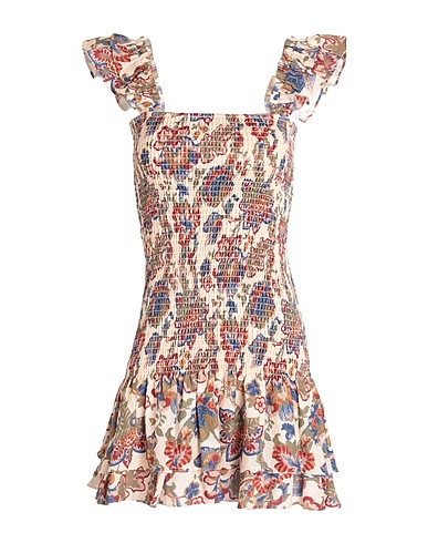 SIR. Short dress Beige 100% Linen