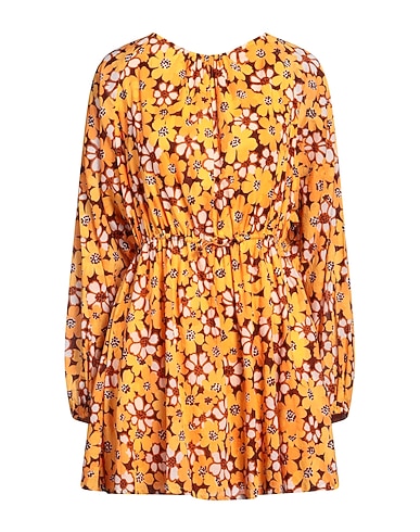 FAITHFULL Kurzes Kleid Pfirsich 100% Baumwolle