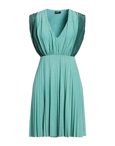 LIU •JO Pleated dress Light green 64% Viscose, 16% Polyester, 14% Polyamide, 6% Elastane