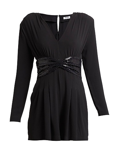 LIU •JO Jumpsuits and Dungarees Black 97% Polyester, 3% Elastane