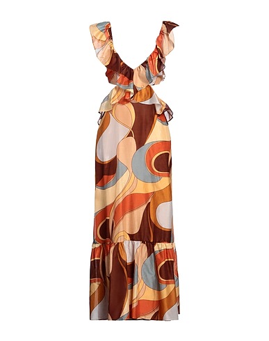SIR. Long dress Sand 79% Cotton, 21% Silk