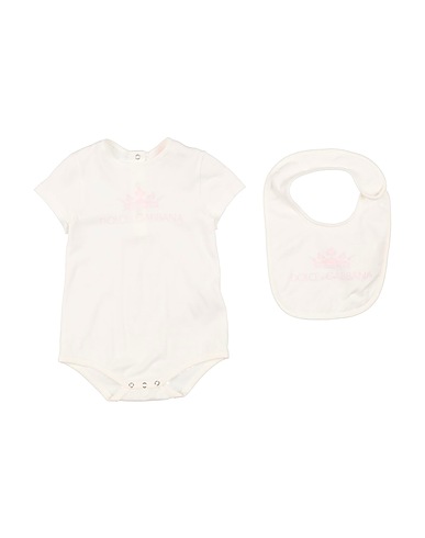 DOLCE&GABBANA Baby accessories set White 100% Cotton