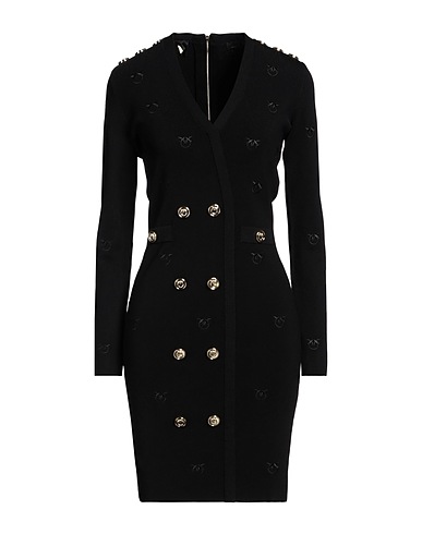 PINKO Sheath dress Black 81% Viscose, 19% Polyamide