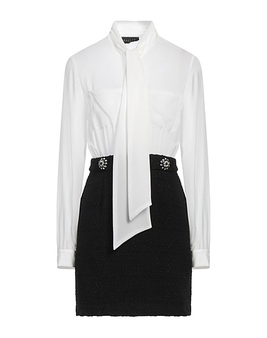 GAëLLE Paris Sheath dress NOIR Black 54% Acrylic, 24% Polyester, 13% Wool, 6% Polyamide, 3% Other Fibres