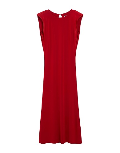 PATRIZIA PEPE Long dress Burgundy 76% Acetate, 19% Polyamide, 5% Elastane