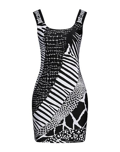 JUST CAVALLI Sheath dress Black 80% Polyamide, 20% Elastane