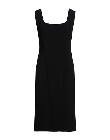 FEDERICA TOSI Midi dress Black 50% Acetate, 50% Viscose, Polyester