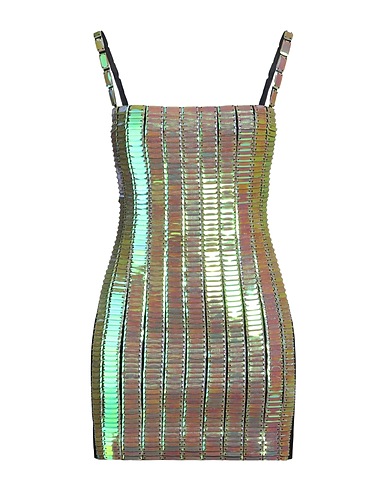 THE ATTICO Elegant dress Light green 68% Rayon, 27% Polyamide, 5% Elastane, PVC - Polyvinyl chloride, Glass