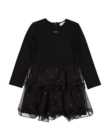 TWINSET Κομψό φόρεμα Μαύρο 65% Βισκόζη, 30% Πολυαμίδη, 5% Ελαστάνη, Πολυεστέρας