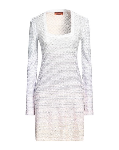 MISSONI Vestito corto Lilla 85% Viscosa, 8% Poliestere, 5% Poliammide, 2% Metallo