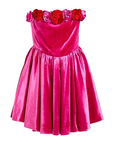 NEW ARRIVALS Short dress Fuchsia 100% PES - Polyethersulfone