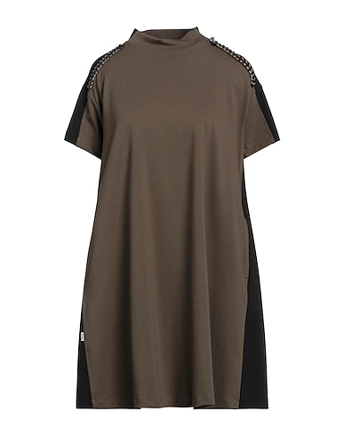 JIJIL Short dress VERDE MILITARE 60% Viscose, 35% Polyamide, 5% Elastane