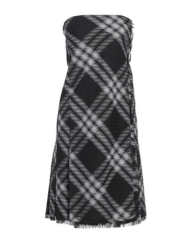 BURBERRY Short dress Black 100% Wool, Calfskin