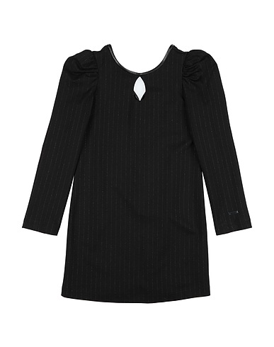 MONNALISA Dress Black 65% Viscose, 30% Polyamide, 5% Elastane, Other Fibres, Polyurethane resin