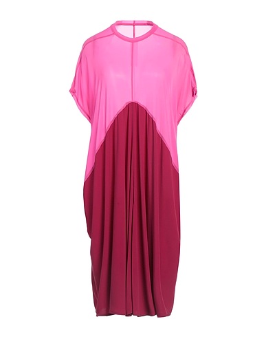 RICK OWENS Midi dress Pink 92% Cupro, 8% Elastane, Acetate, Silk
