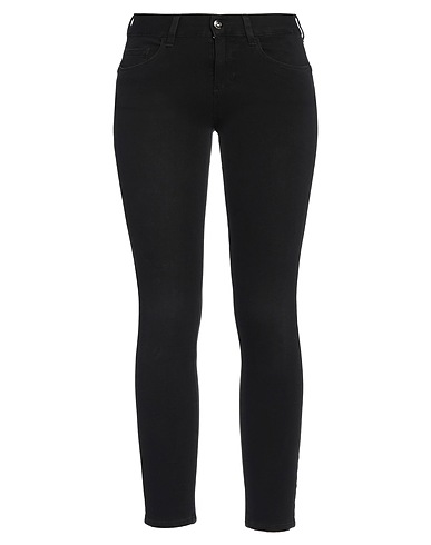 LIU •JO Denim pants Black 70% Cotton, 21% Polyester, 9% Elastane