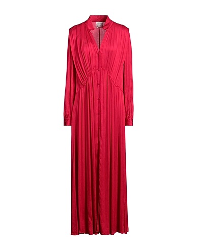 FORTE_FORTE ロングワンピース・ドレス フューシャ レーヨン 70% / シルク 30%