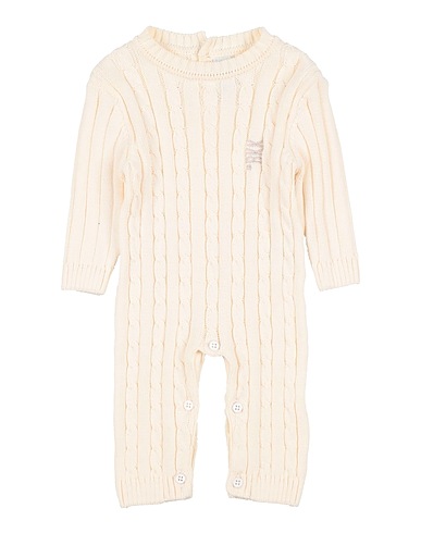BIKKEMBERGS Tutina Baby  Off white 100% Cotone