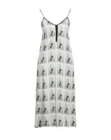 PALM ANGELS Midi dress White 100% Viscose, Metal