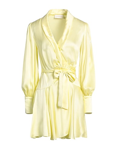 ZIMMERMANN Short dress Pastel yellow 100% Silk