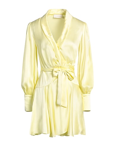 ZIMMERMANN Short dress GIALLO PASTELLO 100% Silk
