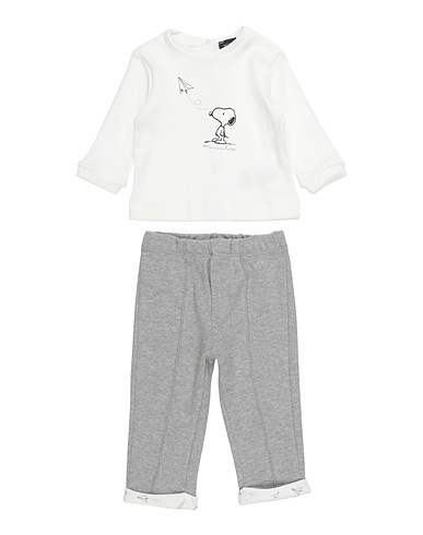MONNALISA Baby co-ord  Light grey 100% Cotton