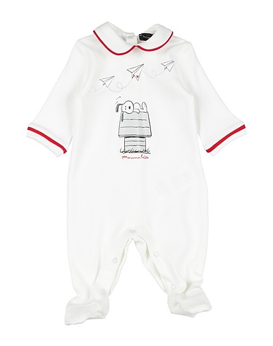 MONNALISA Baby jumpsuit  White 100% Cotton