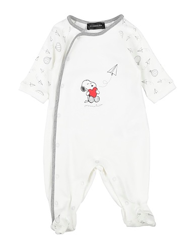 MONNALISA Baby jumpsuit  White 100% Cotton