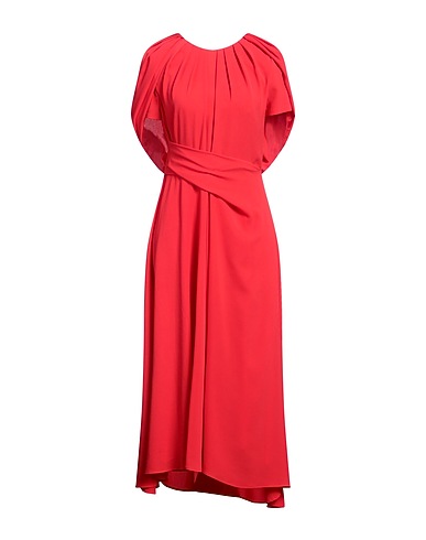 TALBOT RUNHOF Midi dress Red 98% Polyester, 2% Elastane