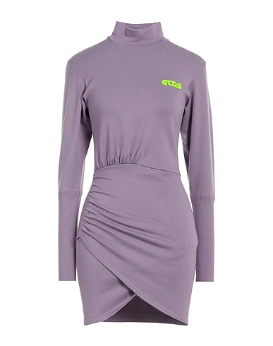 GCDS Short dress Lilac 100% Wool