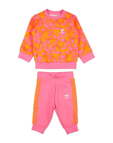 ADIDAS ORIGINALS Baby co-ord  CREW SET
 Pink 70% Cotton, 30% Recycled polyester, Elastane