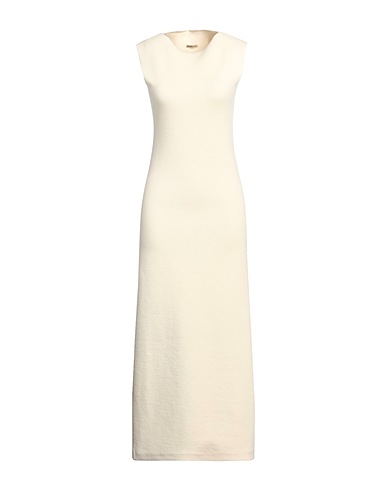 BARENA Long dress Cream 97% Virgin Wool, 3% Polyamide