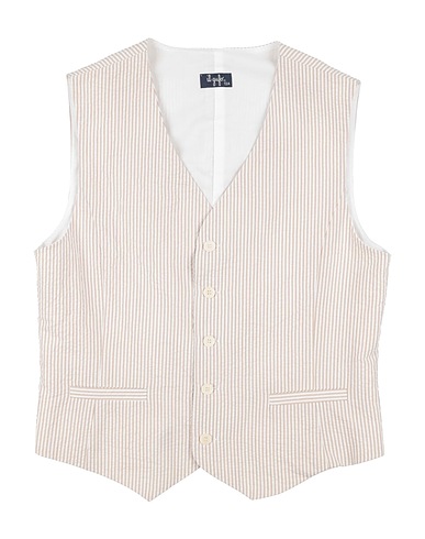 IL GUFO Waistcoat Beige 100% Cotton