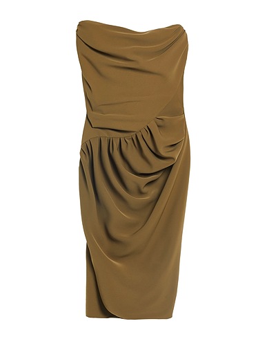VIVIENNE WESTWOOD Midi dress Military green 100% Polyester