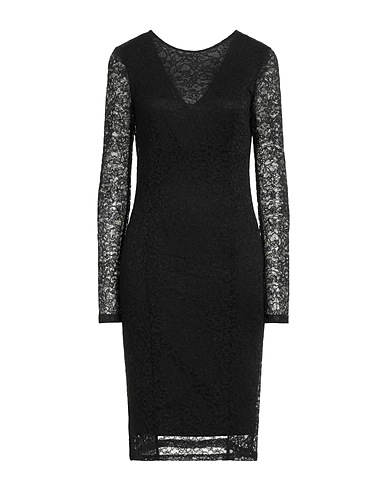 TWINSET Midi dress Black 92% Polyamide, 8% Elastane