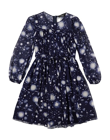 VERSACE YOUNG Dress Midnight blue 100% Silk