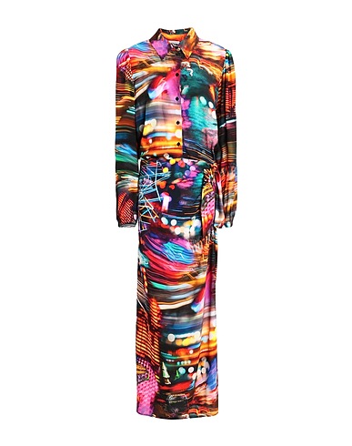 MOSCHINO JEANS Long dress Orange 100% Viscose