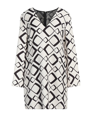 HANITA Short dress Ivory 97% Polyester, 3% Elastane