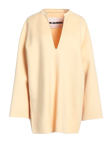 JIL SANDER Short dress Pastel yellow 100% Cashmere