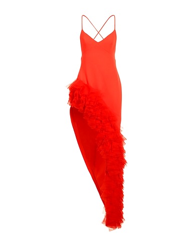 DAVID KOMA Short dress Red 100% Virgin Wool, Polyamide