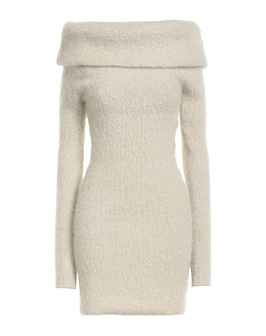 ISABEL MARANT Short dress Light grey 42% Mohair wool, 19% Viscose, 18% Recycled polyamide, 18% Textile fibers, 3% Wool