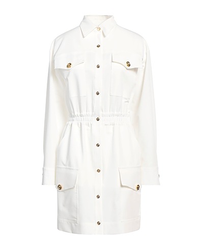 PINKO Vestito chemisier Bianco 72% Poliestere, 23% Viscosa, 5% Elastan