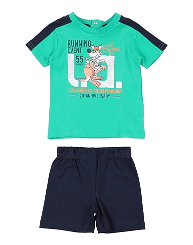 BRUMS Completo Baby  Verde 100% Cotone