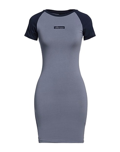 ELLESSE Short dress Grey 95% Cotton, 5% Elastane