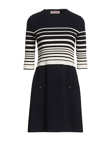 VALENTINO GARAVANI Short dress Midnight blue 83% Viscose, 17% Polyester, Metallic fiber